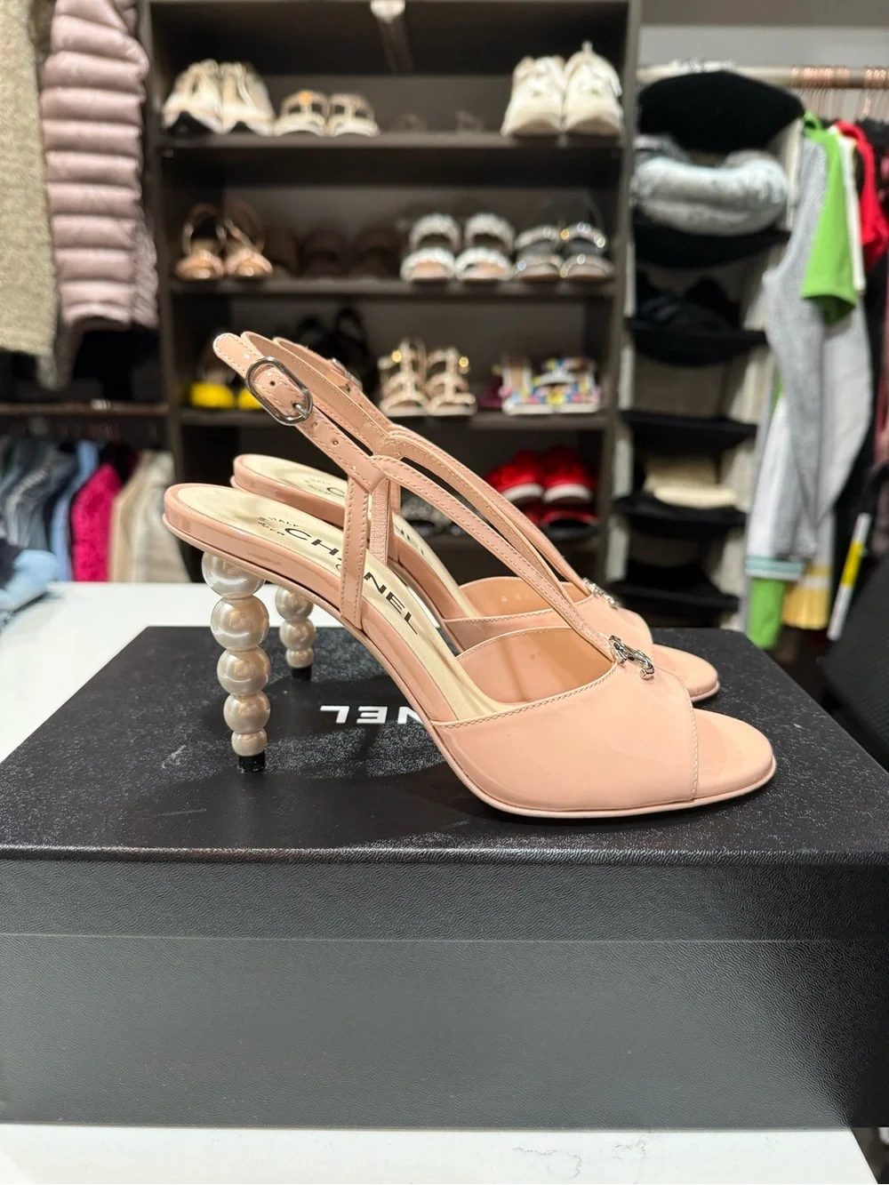 CHANEL slingback heels